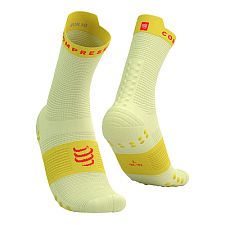 Compressport Pro Racing Socks V4.0 Run High elf yellow/fluo red
