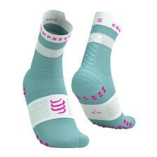 Compressport Pro Racing Socks V4.0 Run High ether / neon pink