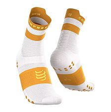 Compressport Pro Racing Socks V4.0 Run High white/sunflower