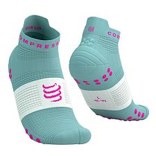 Compressport Pro Racing Socks V4.0 Run Low ether / neon pink