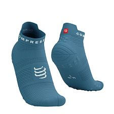 Compressport Pro Racing Socks V4.0 Run Low niagara blue / white