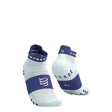 Compressport Pro Racing Socks V4.0 Run Low star white / orient blue