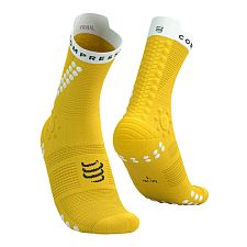 Compressport Pro Racing Socks V4.0 Trail lemon/white