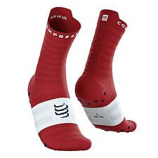 Compressport Pro Racing Socks V4.0 Ultralight Run High pompeian red/white