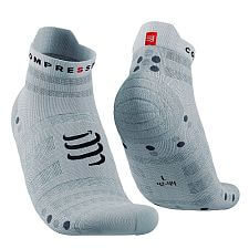 Compressport Pro Racing Socks V4.0 Ultralight Run Low white/alloy