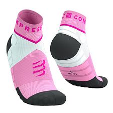 Compressport Ultra Trail Low Socks begonia / neon pink