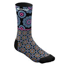 Crazy Idea Crazy Socks Shibori