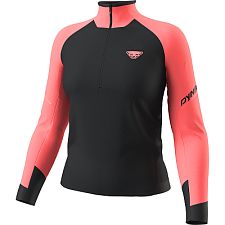 Dynafit Alpine L/S 1/2 Zip Tee W ultra coral