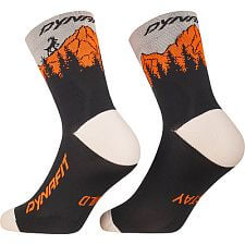 Dynafit Traverse Mid Socks black out/ultra orange