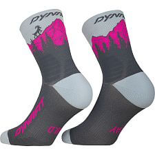 Dynafit Traverse Mid Socks cinder/pink glo