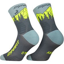 Dynafit Traverse Mid Socks cinder/ultra yellow