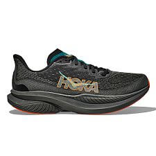 Hoka Mach 6 M black / electric tangerine