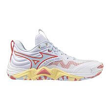 Mizuno Wave Momentum Elite W white / calypso coral / pale banan