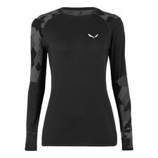 Salewa Cristallo Warm AMR L/S Tee W black out