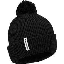 Salomon Pompom Beanie U deep black