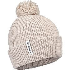Salomon Pompom Beanie U silver cloud