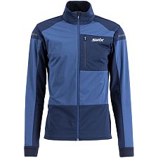 Swix Dynamo Jacket M lake blue/dark navy