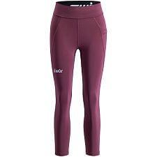 Swix elasťáky Pace High Waist Cropped Tights W plum