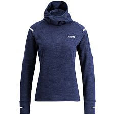 Swix mikina Pace Midlayer Hooded W dark navy