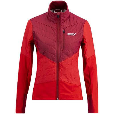 Swix Dynamic Hybrid Insulated Jacket W rhubarb red/swix red