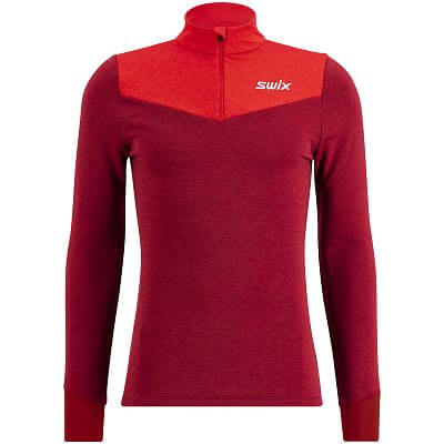 Swix Dynamic Midlayer Half Zip M rhubarb red / swix red