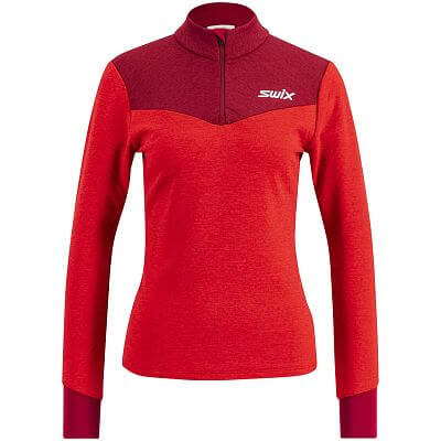 Swix Dynamic Midlayer Half Zip W swix red / rhubarb red