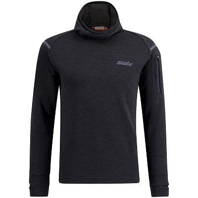 Swix mikina Pace Midlayer Hooded M Black