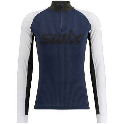 Swix RaceX Classic Half Zip M dark navy / bright white