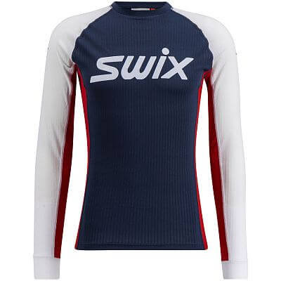 Swix RaceX Classic Long Sleeve M dark navy / bright white