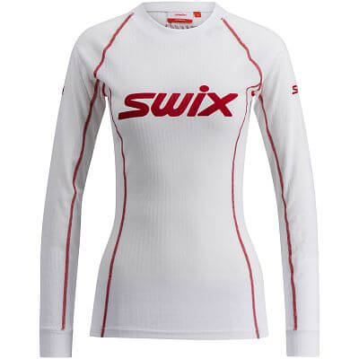 Swix RaceX Classic Long Sleeve W bright white/swix red