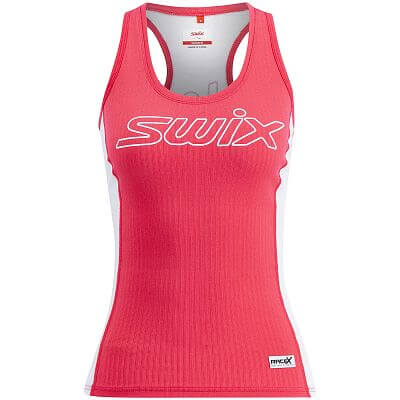 Swix tílko RaceX Light Tank W Cherry Berry/Bright White