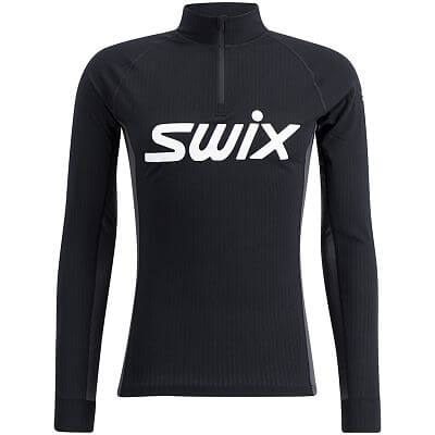 Swix tričko RaceX Classic Half Zip M black/phantom
