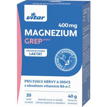 Vitar Magnezium 400mg - grep
