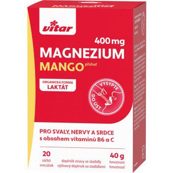 Vitar Magnezium 400mg - mango