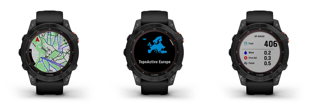 Garmin fēnix 7 Pro Solar – mapy a navigační funkce