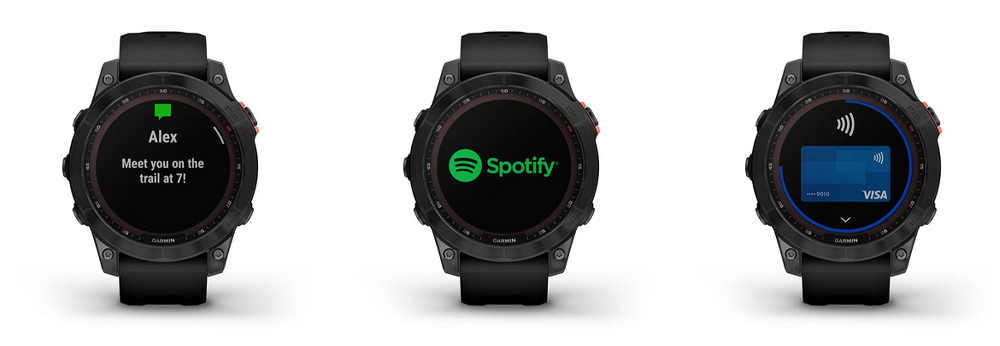 Garmin fēnix 7 Pro Solar – notifikace na displeji telefonu