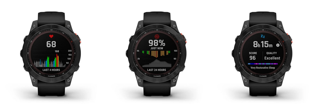 Garmin fēnix 7 Pro Solar – celodenní monitoring zdravotních funkcí